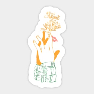 daisy flower lover Sticker